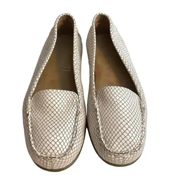 Aerosoles Snake Print Loafer Beige Slip On Nu Day Shoes SZ 6 Comfy Casual - Picture 6 of 10
